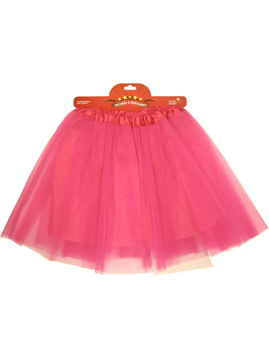 Hot Pink Kids 30cm Basic Costume Tutu