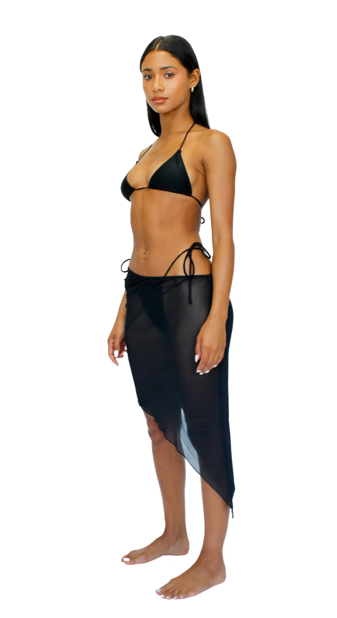 KIAH MESH SKIRT - BLACK