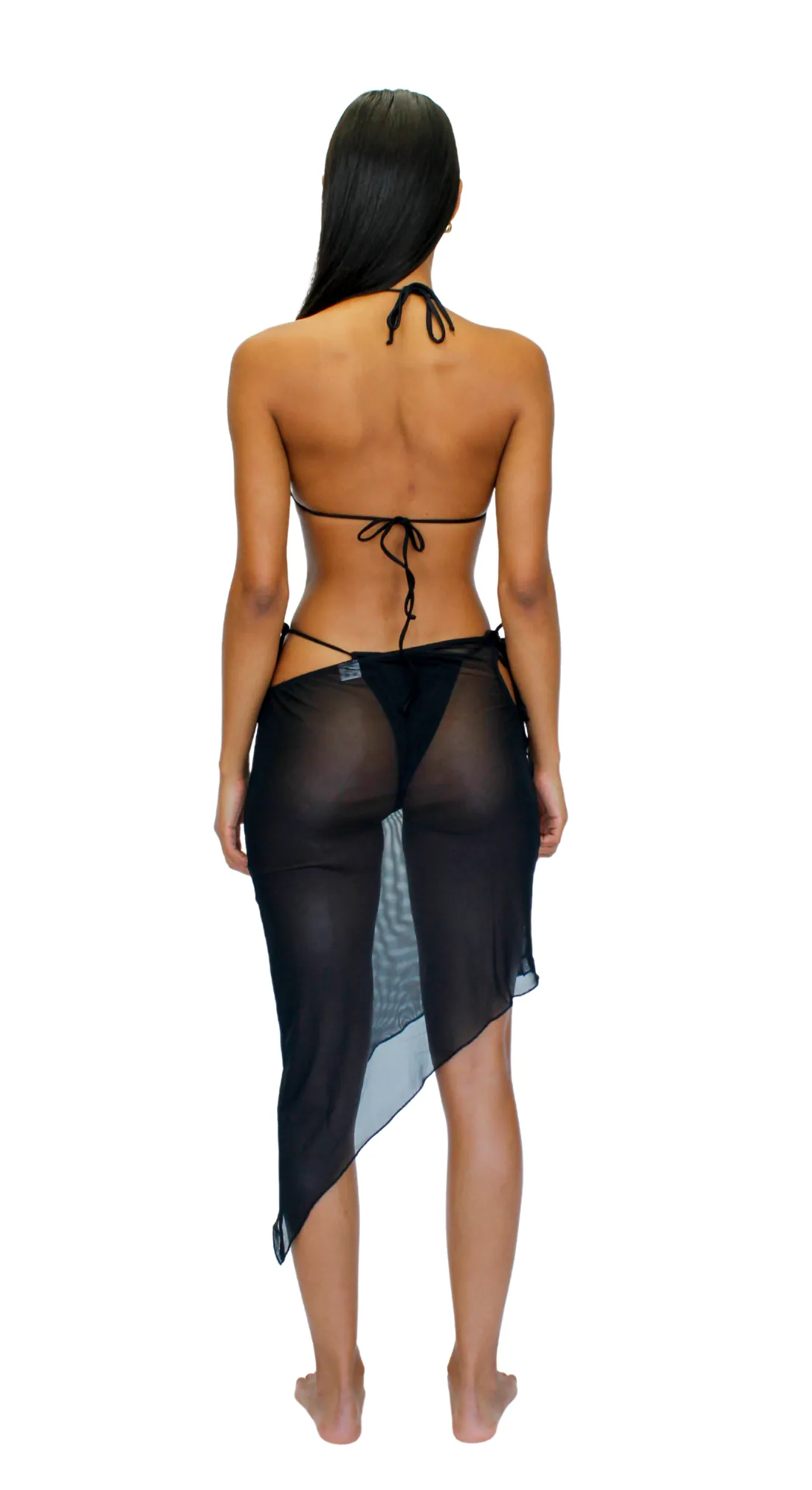 KIAH MESH SKIRT - BLACK