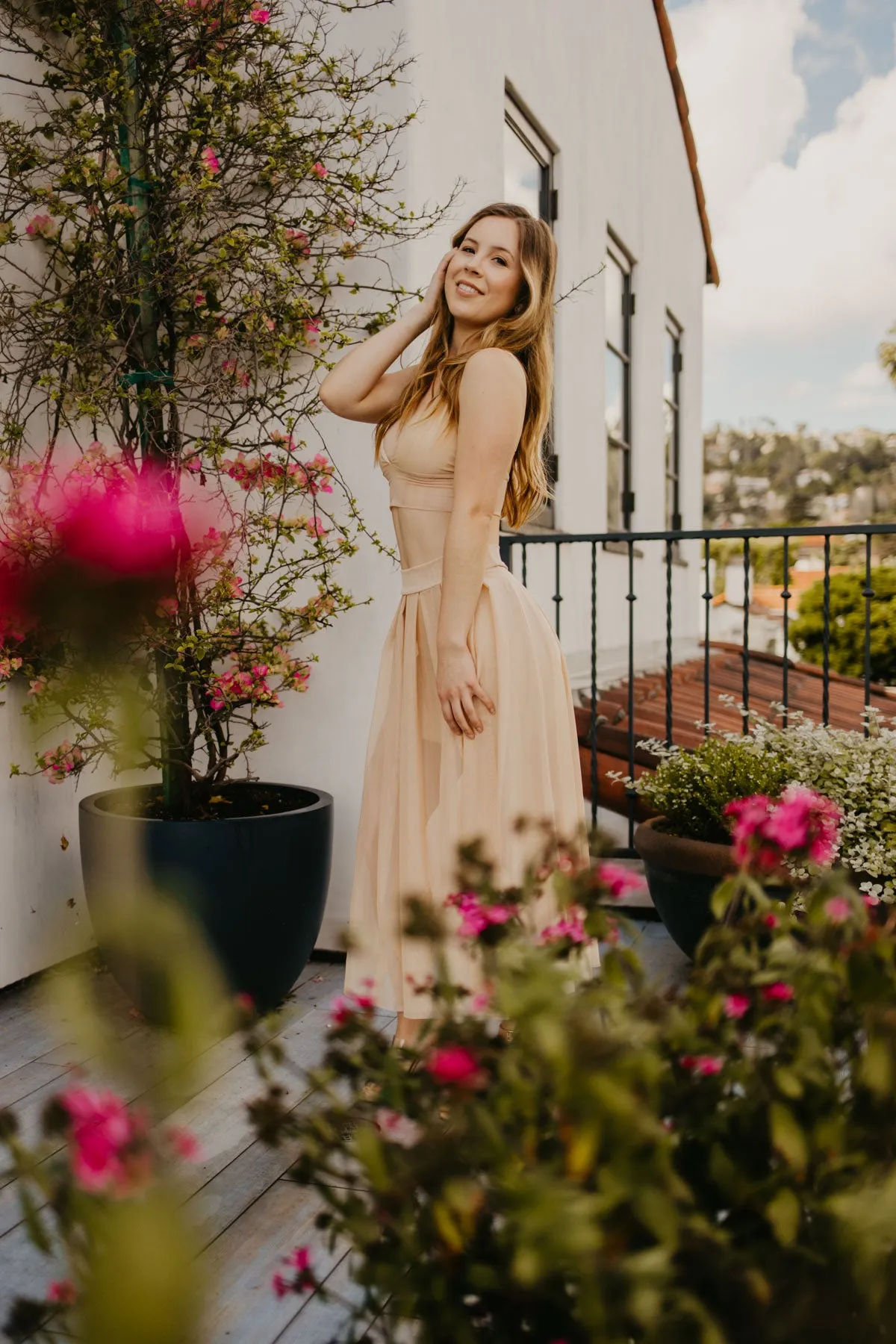 Mesh Skirt Nude
