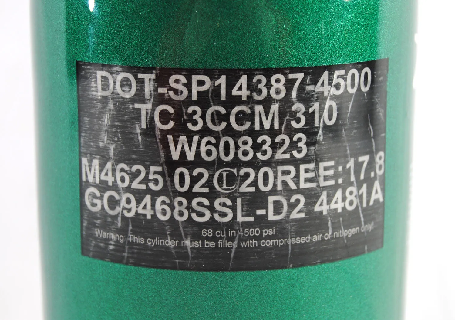 Ninja 68ci 4500psi HPA Tank - Limited Edition St. Patrick's Day Lucky Clover - Pro V2 Regulator