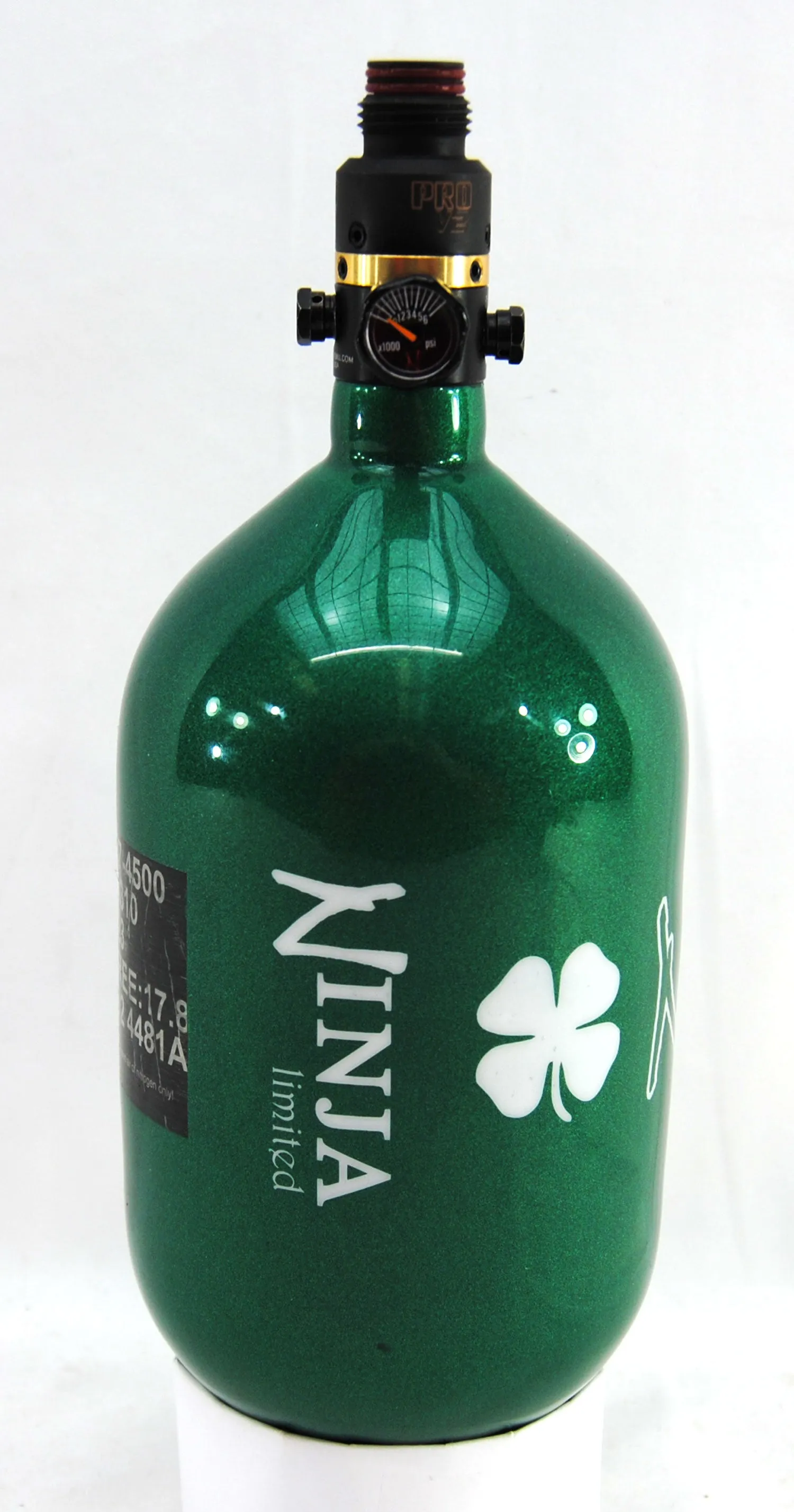 Ninja 68ci 4500psi HPA Tank - Limited Edition St. Patrick's Day Lucky Clover - Pro V2 Regulator