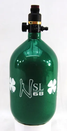 Ninja 68ci 4500psi HPA Tank - Limited Edition St. Patrick's Day Lucky Clover - Pro V2 SLP Regulator