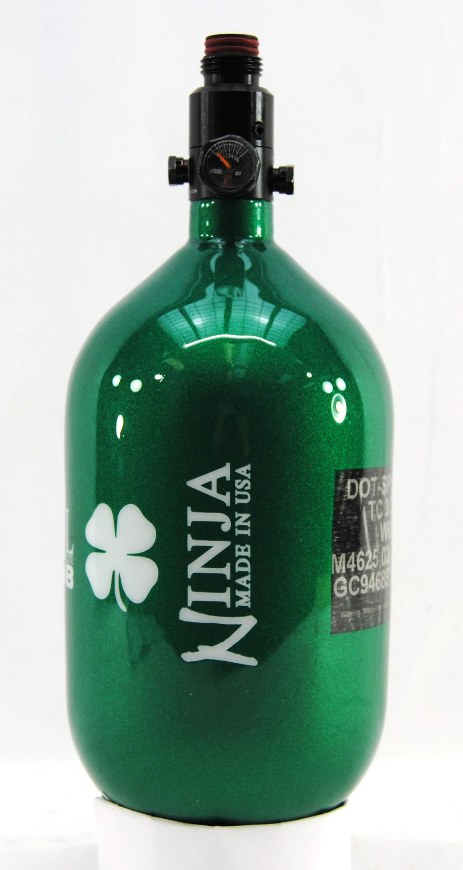Ninja 68ci 4500psi HPA Tank - Limited Edition St. Patrick's Day Lucky Clover - Ultralite Regulator