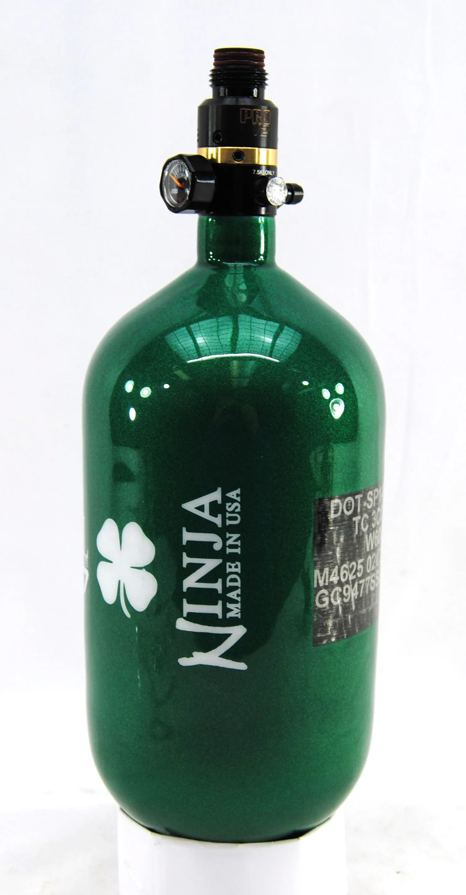 Ninja 77ci 4500psi HPA Tank - Limited Edition St. Patrick's Day Lucky Clover - Pro V2 SLP Regulator