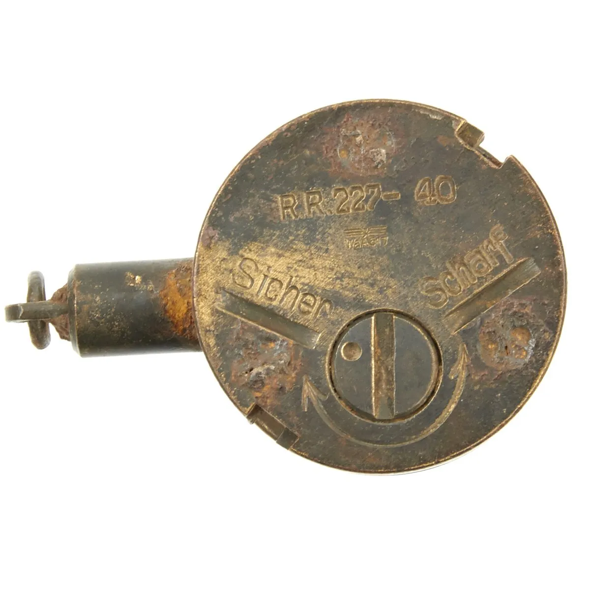 Original German WWII Anti-Tank Tellermine T.Mi.35 Inert Mine F.W. 157 - Dated 1937