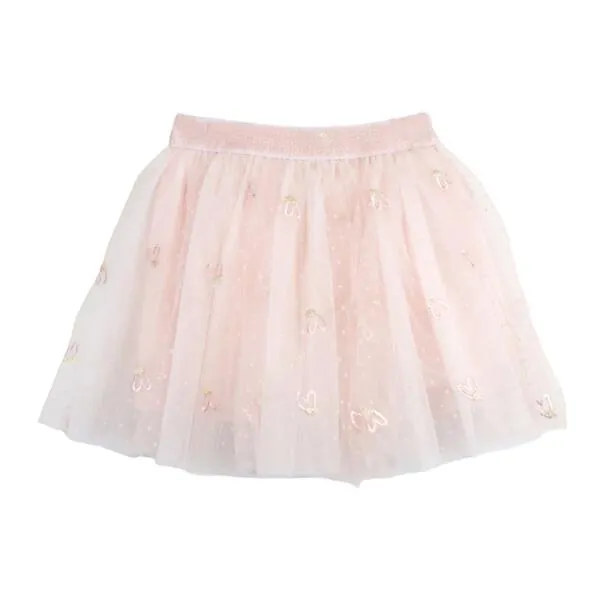 Pink Hearts Mesh Tutu