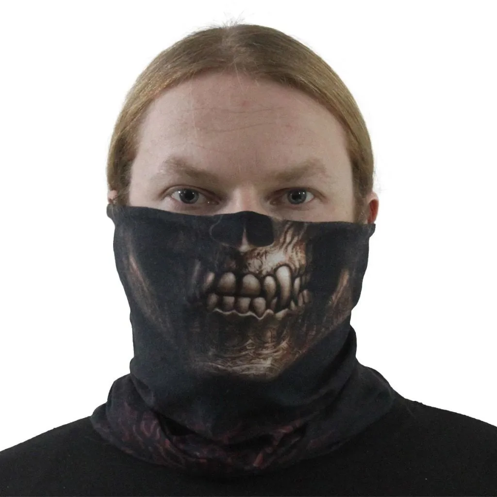 Spiral Goth Skull - Multifunctional Face Wraps