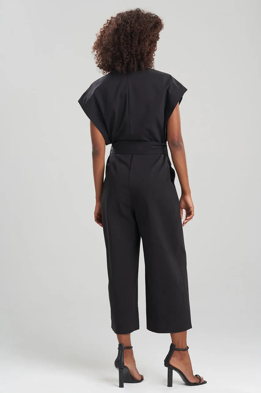 Stretch Cotton Blend Jumpsuit