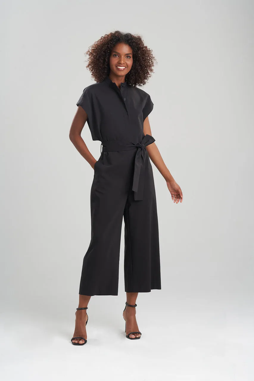 Stretch Cotton Blend Jumpsuit
