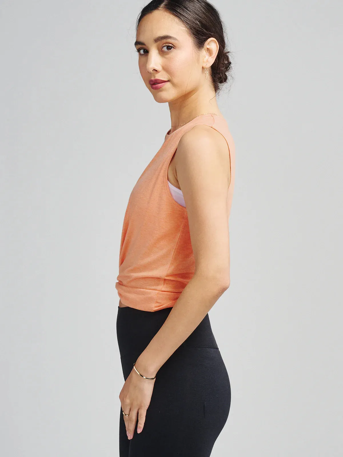 tasc Performance Nola Tank 2.0 Apricot Crush Heather
