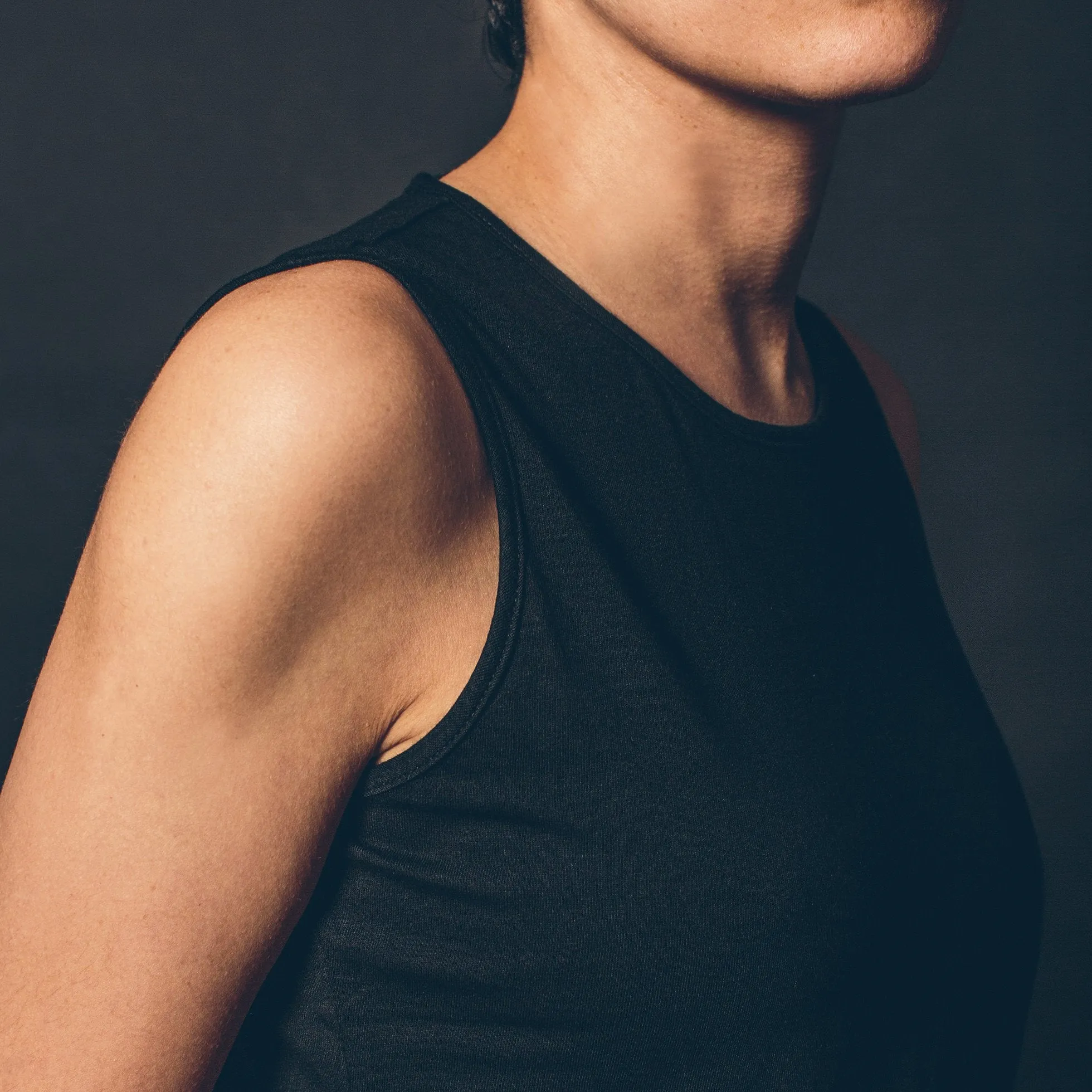 The Elle Tank in Noir